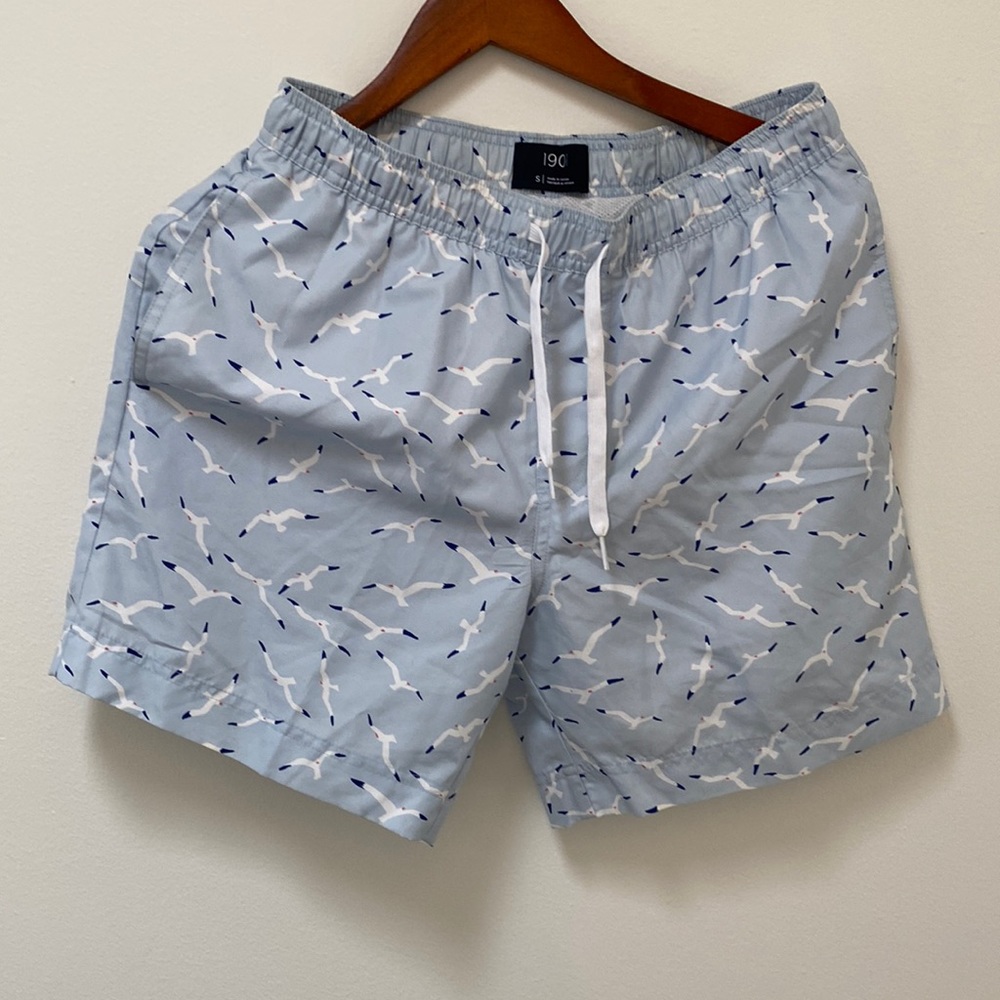 Baby blue seagull bathing suit